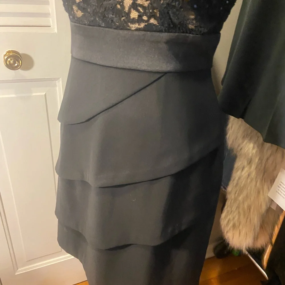 Connected Apparel Black and Cream Lace Dress Y2K - Picture 8 of 12